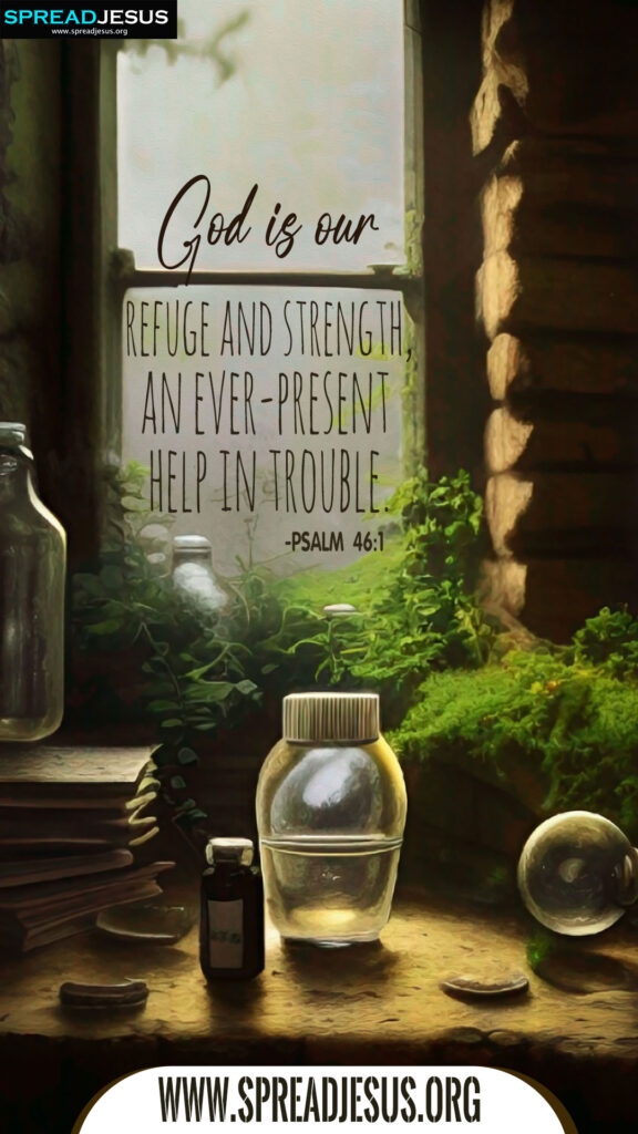 Bible Quotes Mobile Wallpapers PSALM 46_1 Inspirational Backgrounds