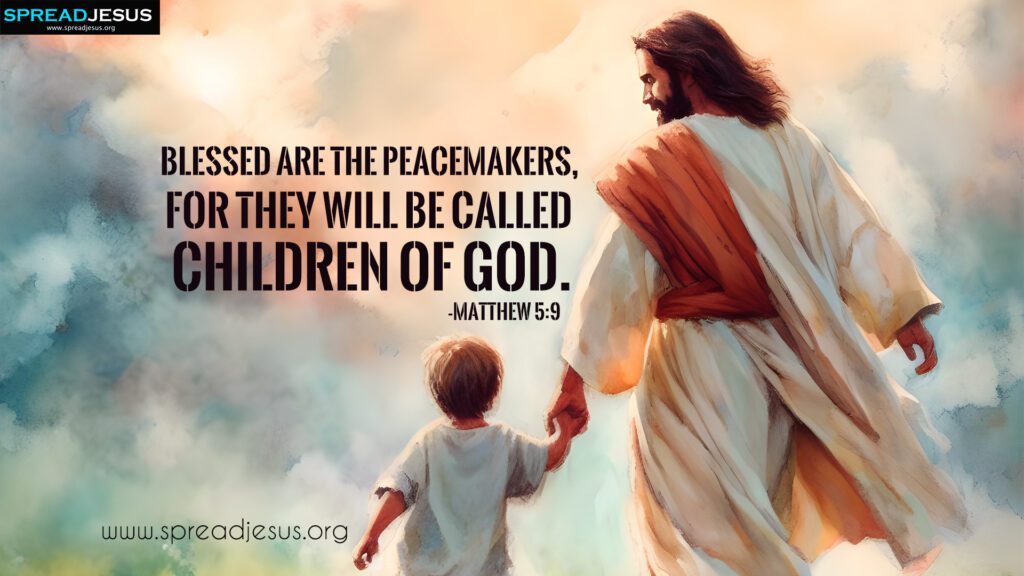 Children of God: Inspirational Bible Quotes for Peaceful Wallpaper 