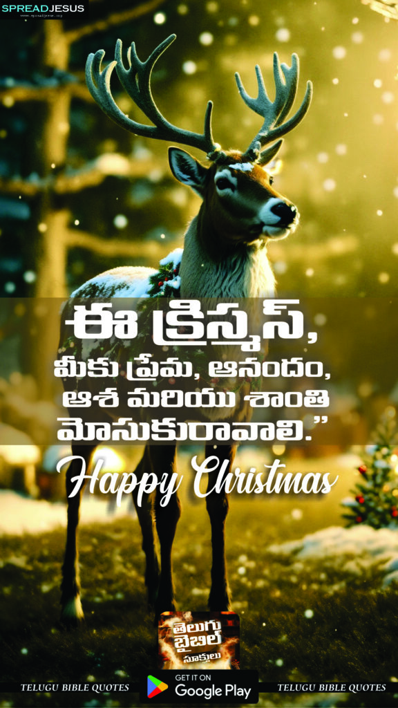 Telugu Christmas Mobile Wallpapers క్రిస్మస్ శుభాకాంక్షలు